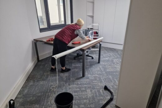 Entreprise de nettoyage de fin de chantier après travaux complets dans bureaux à Cannes