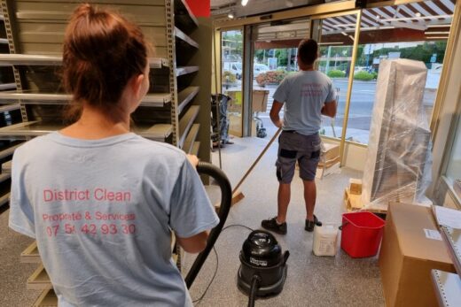 Nettoyage de supermarché en fin de chantier à Cannes