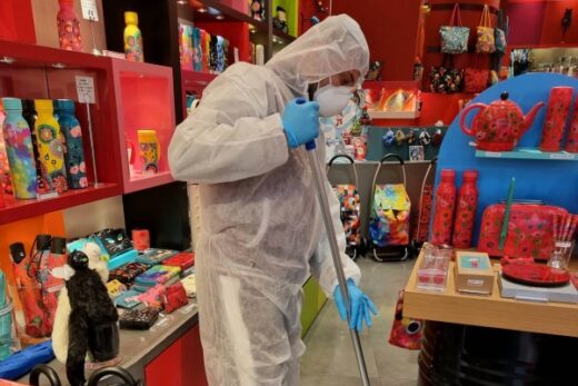 Désinfection COVID-19 d&#8217;une boutique à Cannes