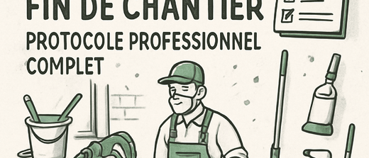 Nettoyage fin de chantier : protocole professionnel complet
