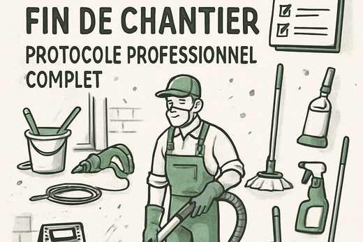 Nettoyage fin de chantier : protocole professionnel complet